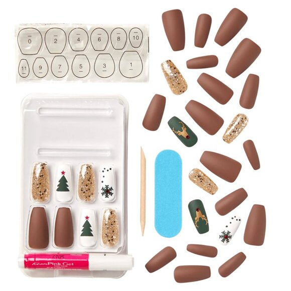 KISS Special Design Limited Edition Holiday Long Length Nails - Puffy Sweater - Picture 9 of 10